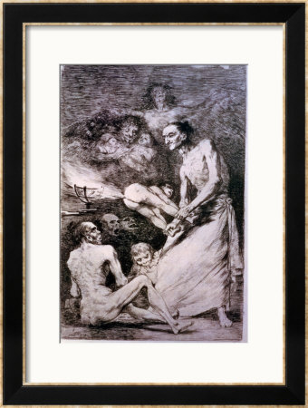 Blow, Plate 69 Of Los Caprichos, 1799 by Francisco De Goya Pricing Limited Edition Print image