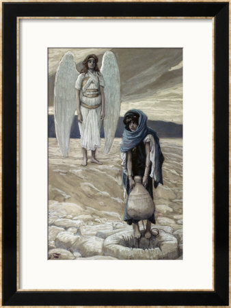 Hagar And The Angel In The Desert by James Tissot Pricing Limited Edition Print image