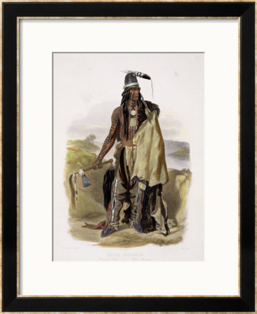 Abdih Hiddisch, A Minitarre Chief by Karl Bodmer Pricing Limited Edition Print image