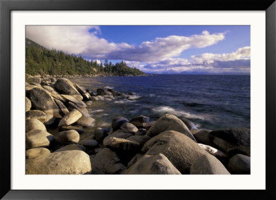 Shoreline Of Boulders, Lake Tahoe, California, Usa by Adam Jones Pricing Limited Edition Print image