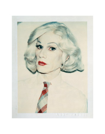 Self-Portrait In Drag, C.1981 (Head Tilted) by Andy Warhol Pricing Limited Edition Print image