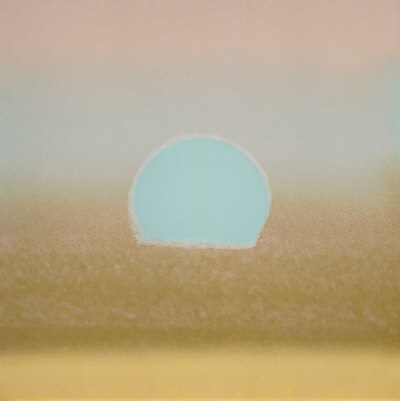 Sunset, C.1972 (Gold, Blue) by Andy Warhol Pricing Limited Edition Print image