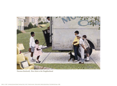 New Kids In The Neighborhood by Norman Rockwell Pricing Limited Edition Print image