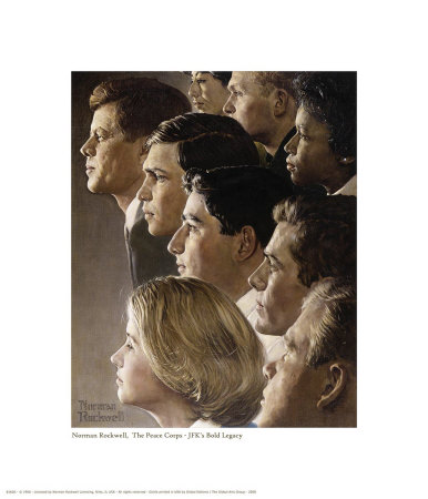 The Peace Corps: Jfk's Bold Legacy by Norman Rockwell Pricing Limited Edition Print image