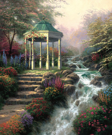 Sweetheart Gazebo by Thomas Kinkade Pricing Limited Edition Print image