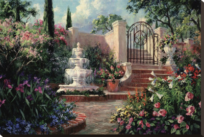Fountain Garden by Art Fronckowiak Pricing Limited Edition Print image