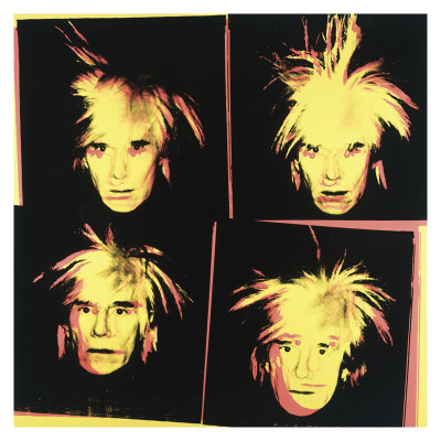 Self-Portrait, C.1986 (Four Yellow Andy's) by Andy Warhol Pricing Limited Edition Print image