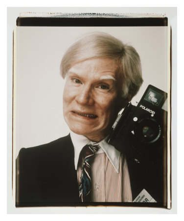 Self-Portrait With Polaroid Camera, C.1979 by Andy Warhol Pricing Limited Edition Print image
