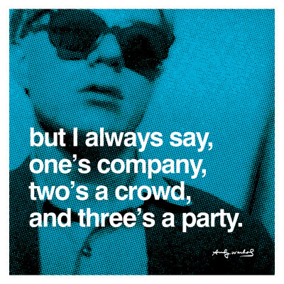 Three's A Party by Andy Warhol Pricing Limited Edition Print image