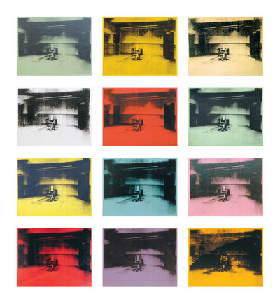 Twelve Electric Chairs, C.1964-65 by Andy Warhol Pricing Limited Edition Print image