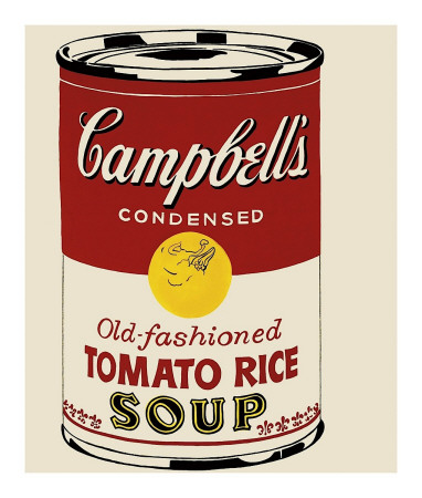 Campbell's Soup Can, C.1962 (Old Fashioned Tomato Rice) by Andy Warhol Pricing Limited Edition Print image