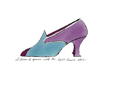 Blue And Purple Shoe, C.1955 by Andy Warhol Pricing Limited Edition Print image