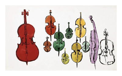 Eleven String Instruments, C.1957 by Andy Warhol Pricing Limited Edition Print image