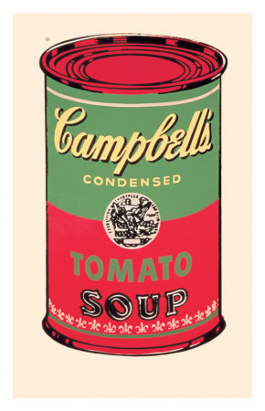Campbell's Soup Can, C.1965 (Green And Red) by Andy Warhol Pricing Limited Edition Print image