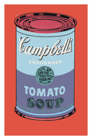 Campbell's Soup Can, C.1965 (Blue And Purple) by Andy Warhol Pricing Limited Edition Print image