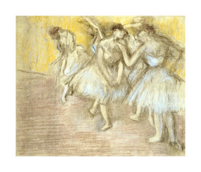 Five Dancers On Stage by Edgar Degas Pricing Limited Edition Print image