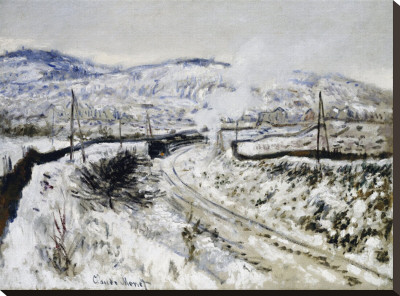 Train In The Snow At Argenteuil by Claude Monet Pricing Limited Edition Print image