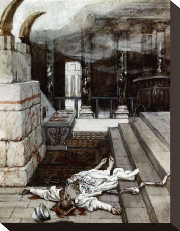Zacharias Killed Between The Temple And The Altar by James Tissot Pricing Limited Edition Print image