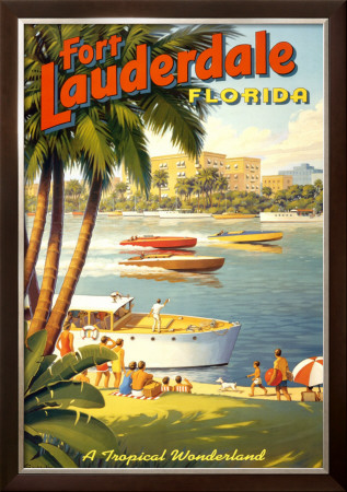 Fort Lauderdale, Florida by Kerne Erickson Pricing Limited Edition Print image