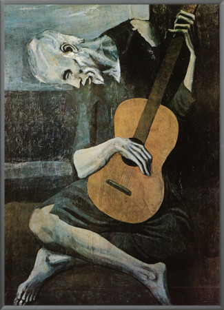 The Old Guitarist, C.1903 by Pablo Picasso Pricing Limited Edition Print image