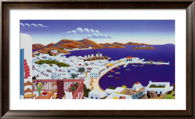 Mykonos Panorama by Thomas Mcknight Pricing Limited Edition Print image