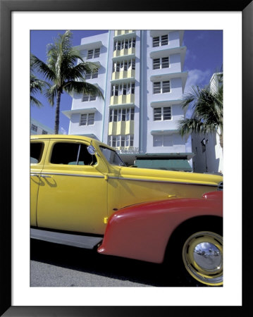 Cars On Ocean Drive, South Beach, Miami, Florida, Usa by Robin Hill Pricing Limited Edition Print image