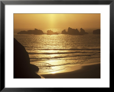 Offshore Seastacks And Sunset, Bandon Beach State Park, Oregon, Usa by Adam Jones Pricing Limited Edition Print image