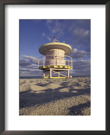 Lifeguard Station On South Beach, Miami, Florida, Usa by Robin Hill Pricing Limited Edition Print image