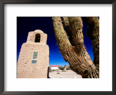Monumento A La Independencia With Cactus In Foreground, Humahuaca, Argentina by Michael Taylor Pricing Limited Edition Print image