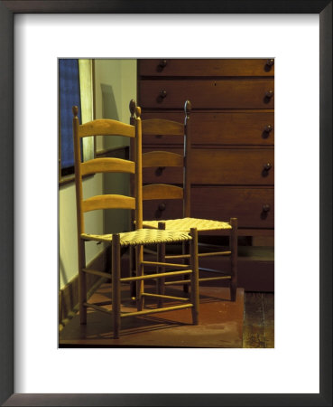 Shaker Chairs, Shaker Village And Museum, South Union, Kentucky, Usa by Adam Jones Pricing Limited Edition Print image