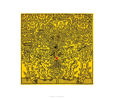 Untitled 1985 by Keith Haring Pricing Limited Edition Print image