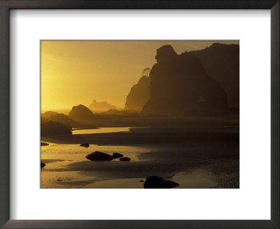 Sunset On Point Of Arches, Olympic National Park, Washington, Usa by Adam Jones Pricing Limited Edition Print image