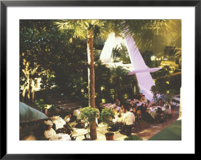 Restaurant, Lincoln Road, South Beach, Miami, Florida, Usa by Robin Hill Pricing Limited Edition Print image