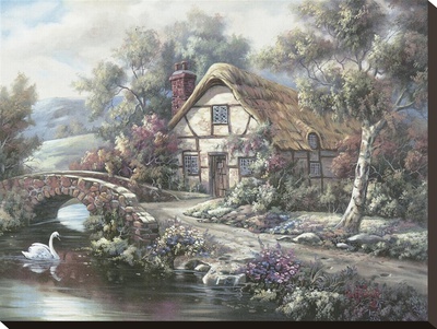 Ashdon Cottage, Essex by Carl Valente Pricing Limited Edition Print image