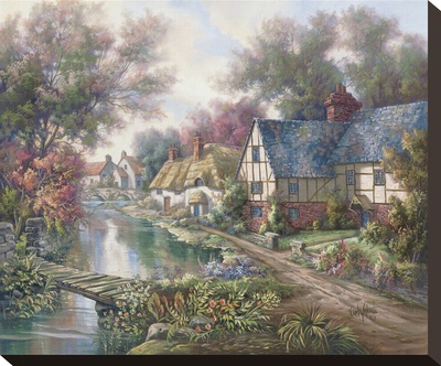 Chelsworth Village by Carl Valente Pricing Limited Edition Print image