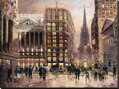 Wall Street 1890 by Robert Lebron Pricing Limited Edition Print image