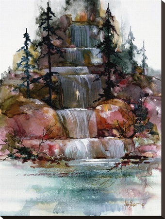 Bent Rock Falls by Adin Shade Pricing Limited Edition Print image