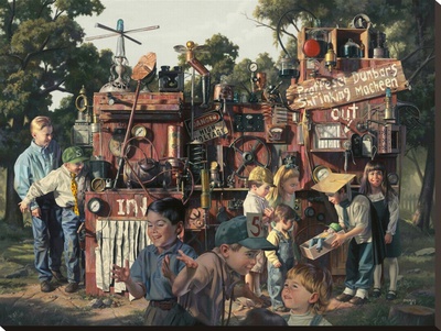 The Incredible Shrinking Machine by Bob Byerley Pricing Limited Edition Print image