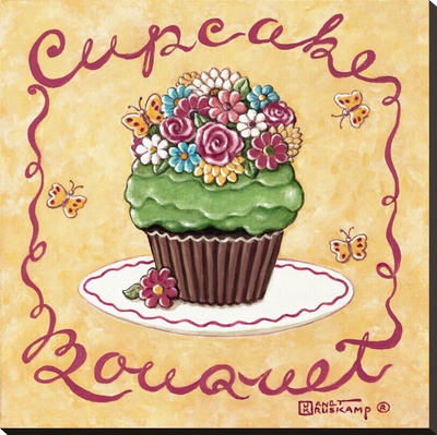 Cupcake Bouquet by Janet Kruskamp Pricing Limited Edition Print image