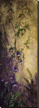 Purple Flowers Panel by Art Fronckowiak Pricing Limited Edition Print image