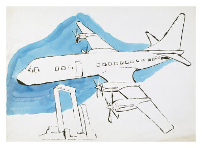 Airplane, C.1959 by Andy Warhol Pricing Limited Edition Print image