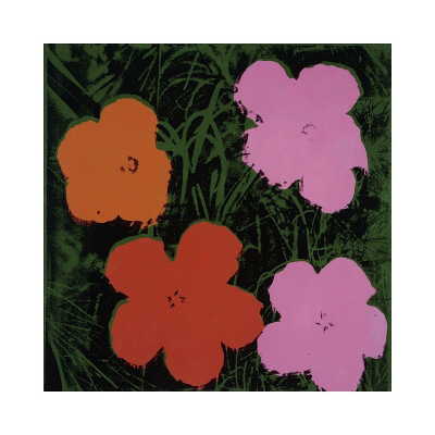Flowers, C.1965 (Orange, Red, Pink) by Andy Warhol Pricing Limited Edition Print image