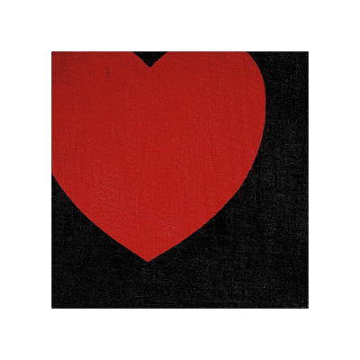Heart, C.1979 (Red On Black) by Andy Warhol Pricing Limited Edition Print image