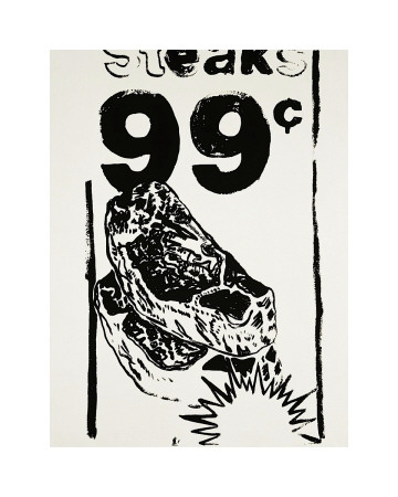 Steaks, 99 Cents, C.1985-86 by Andy Warhol Pricing Limited Edition Print image