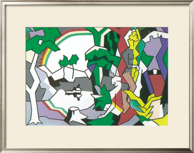 Landscape With Figures, 1980 by Roy Lichtenstein Pricing Limited Edition Print image