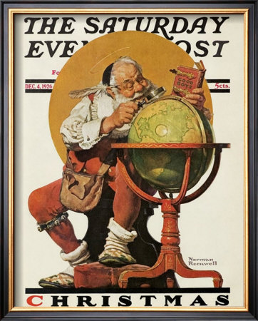 Santa's Good Boys by Norman Rockwell Pricing Limited Edition Print image