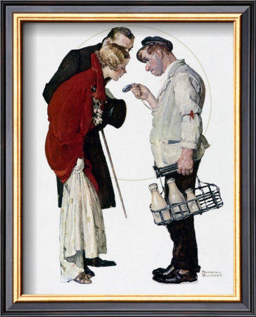 Partygoers by Norman Rockwell Pricing Limited Edition Print image