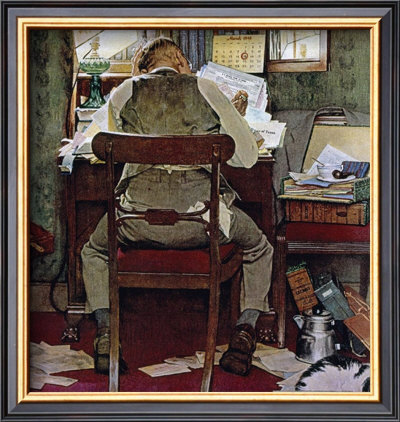 Income Taxes by Norman Rockwell Pricing Limited Edition Print image