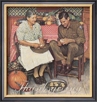 Home For Thanksgiving by Norman Rockwell Pricing Limited Edition Print image