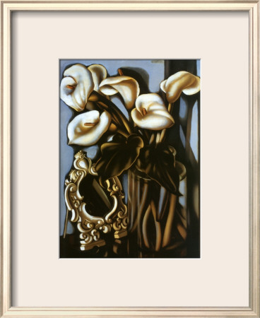 Still Life With Arum Lilies And Mirror, C.1935 by Tamara De Lempicka Pricing Limited Edition Print image